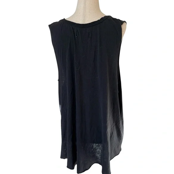 All Saints Nine Lives Black Cat Bandana Tank Top US 2 - Picture 3 of 5